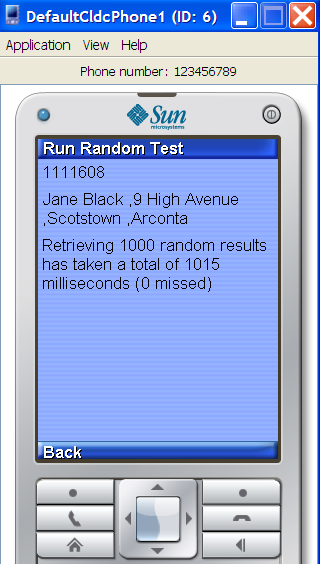 Run Random read test step 4