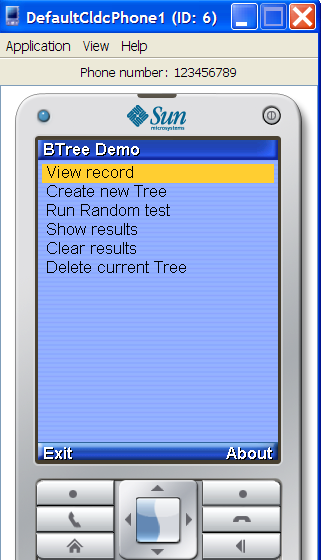 View Record test step 1